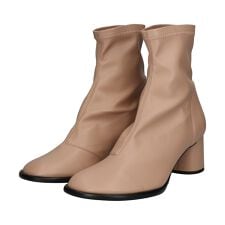 ファビオ ルスコーニ(FABIO RUSCONI)のFabio Rusconi◆5.6cmヒール◆ラウンドトウストレッチショートブーツ