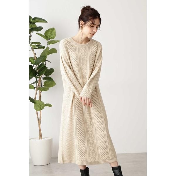 ケーブルニットワンピース | エヌ ナチュラルビューティーベーシック(N