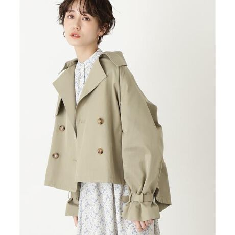 ショートトレンチコート エヌ ナチュラルビューティーベーシック N Natural Beauty Basic ファッション通販 マルイウェブチャネル Cb001 366 90 01
