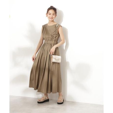 エヌナチュラルビューティーベーシック*] カジュアルドレス ウエスト  