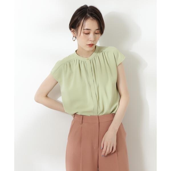 N.Natural beauty basic - ■50％OFF■  前後2Wayスタンドカラーブラウス 前後2Wayスタンドカラーブラウス | エヌ ナチュラルビューティー