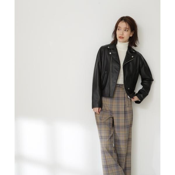 N.Natural beauty basic - エヌ ナチュラルビューティー ☆ 羊革 ☆ ライダース ラムレザーライダースジャケット《S Size Line》 | エヌ ナチュラル