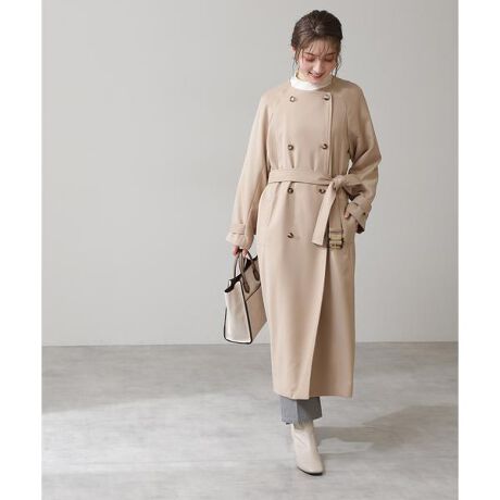 TRダブルクロスノーカラーコート《S Size Line》 | エヌ ナチュラル  