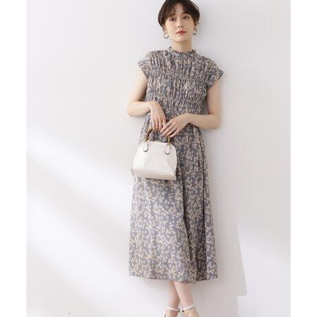 NATURAL BEAUTY あつ BASIC花柄ワンピース