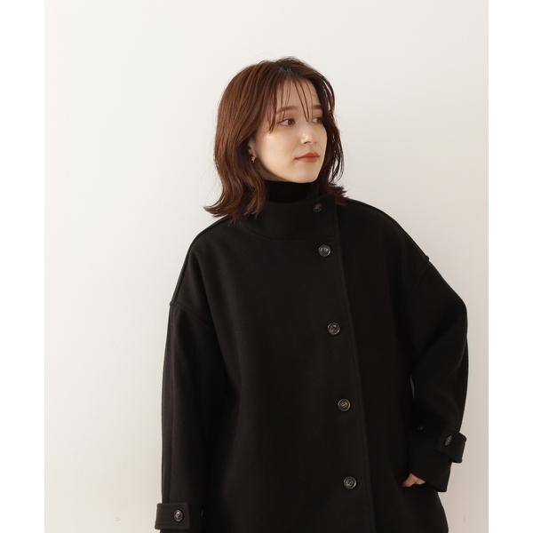 テックメルトンスタンドネックショートコート《S Size Line》 | エヌ