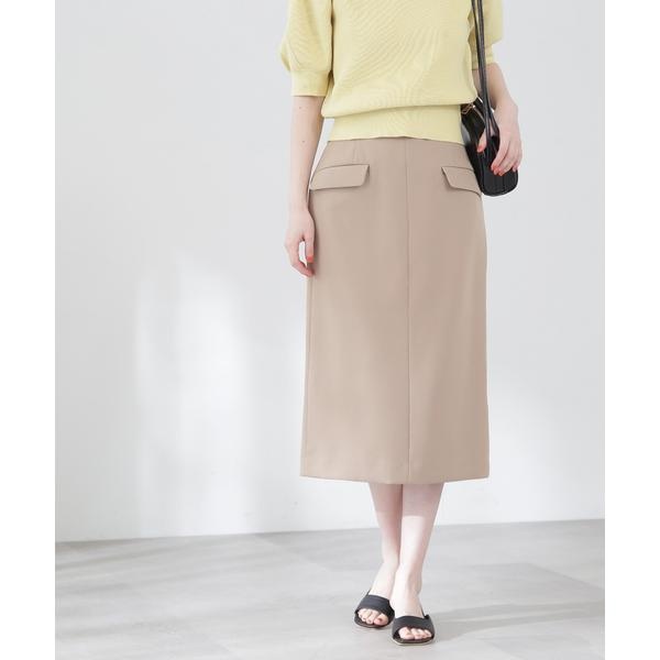 フラップポケットハイウエストタイトスカート《S Size Line》 | エヌ