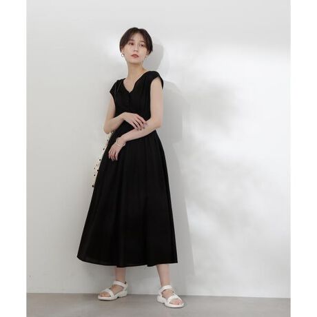 Vネックギャザーワンピース《S Size Line》 | エヌ ナチュラル 