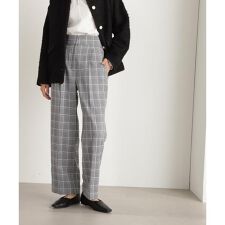 チェックハイウエストスラックスワイドパンツ《S Size Line》 | エヌ 