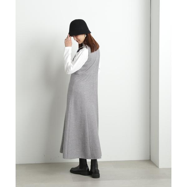 セミフレアツイードジャンパースカート《S Size Line》 | エヌ