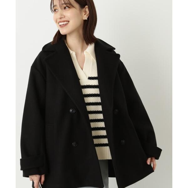 テックメルトンオーバーサイズPコート《S Size Line》 | エヌ