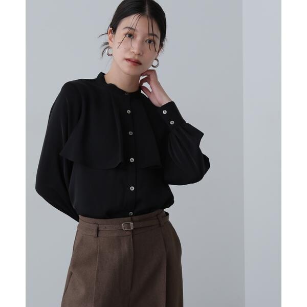 N.Natural beauty basic - N.今期新品♡ケープディティール長袖ブラウス N.Natural beauty basic - N.今期新品♡ケープディティール長袖