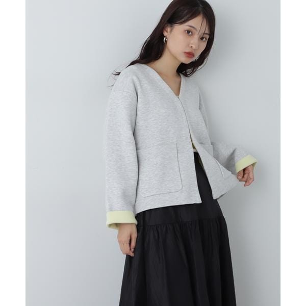 アウトポケット配色ニットブルゾン | エヌ ナチュラルビューティー