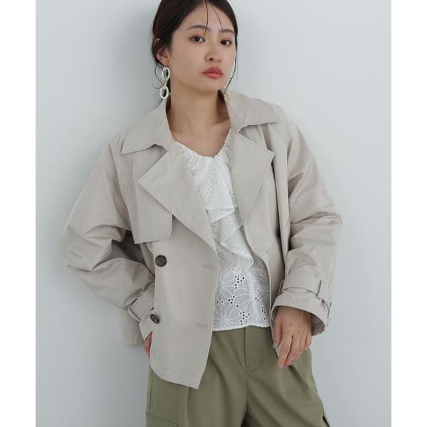【IENA】ウールコート　首元バックル付き　ベージュ　38 IENA】ウールコート 首元バックル付き ベージュ 38 - メルカリ