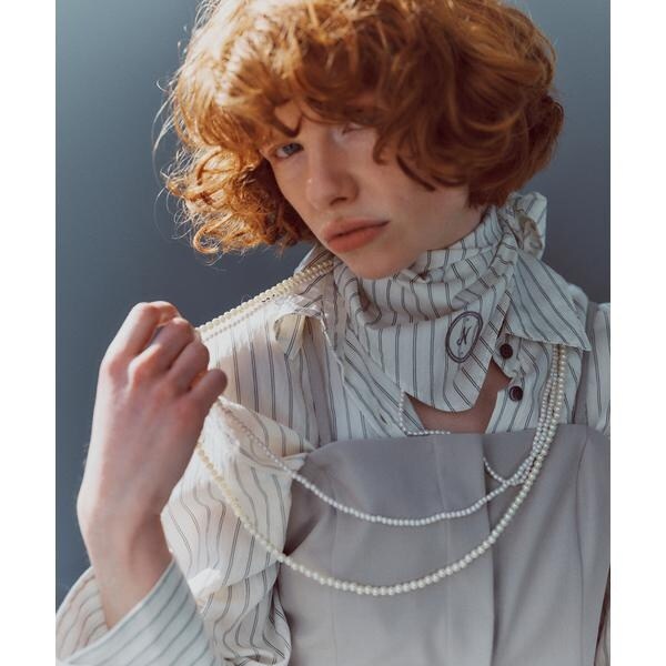 ルメール スカーフシャツ ノーカラー 白 ルメール スカーフシャツ ノーカラー 白 ルメール スカーフシャツ ノー