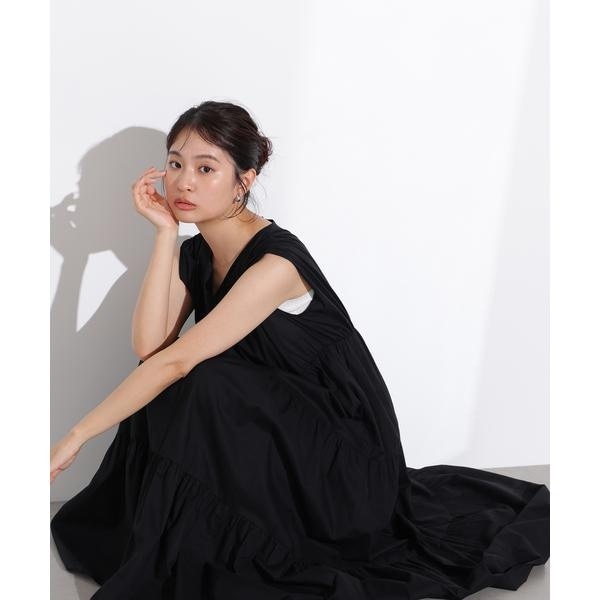 N. Natural Beauty Basic*｜ラグランスリーブドットワンピース