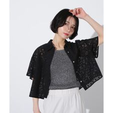 クロップドレースシャツ | エヌ ナチュラルビューティーベーシック(N.Natural Beauty Basic*)