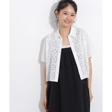 クロップドレースシャツ | エヌ ナチュラルビューティーベーシック(N.Natural Beauty Basic*)