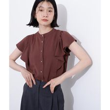 メタルボタンフリルスリーブブラウス | エヌ ナチュラルビューティーベーシック(N.Natural Beauty Basic*)