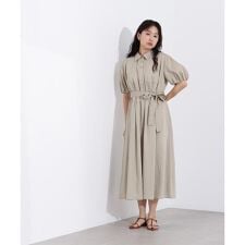 ストライプシャツワンピース