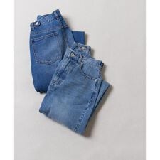 センタープレスフレアデニムパンツ