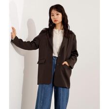 シングルブレストオーバージャケット