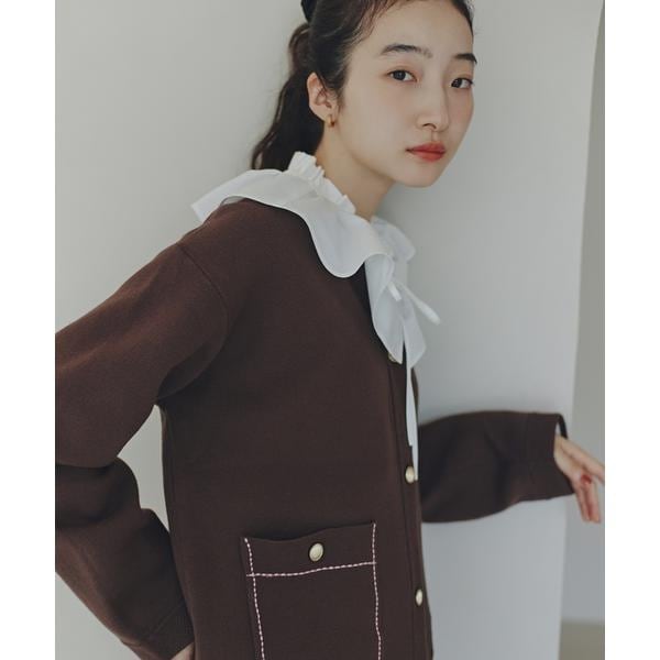 ショルダータックバイカラーライン2wayニット LASUD｜ショルダータックバイカラーライン2wayニット | Rakuten
