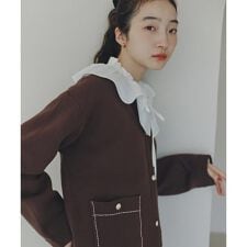 ミドル丈ニットジャケット