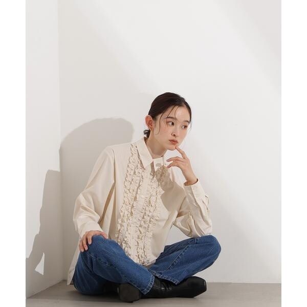 フロントフリルブラウス | エヌ ナチュラルビューティーベーシック(N