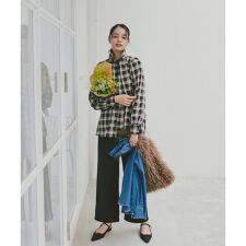 ベーシックツイルワイドパンツ