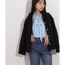 エヌ ナチュラルビューティーベーシック(N.Natural Beauty Basic*)のヴィンテージサテンボウブラウス