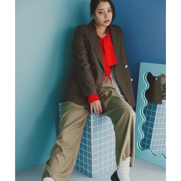 N.NBB ダブルブレストテーラードジャケット ブラウン M エヌ ナチュラルビューティーベーシック N. Natural Beauty