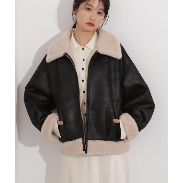 レディスブルゾン(ライトナイロンフードミドルブルゾン