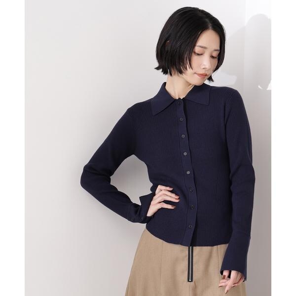 セットアイテム】ポロ襟ワイドリブベアSETモヘアニット | ミラ