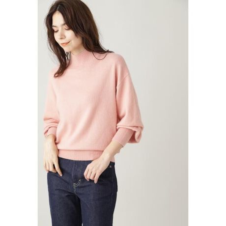 天竺ナイロンアンゴラニット ハイネック エヌ ナチュラルビューティーベーシック N Natural Beauty Basic ファッション通販 マルイウェブチャネル