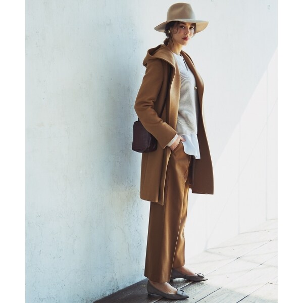 ウールアンゴラビーバー フーデッド コート | 23区(23KU) | マルイ