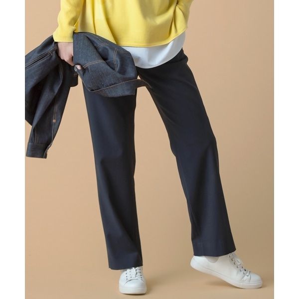 美品　23区ドライT/Rウールストレートパンツ マガジン掲載】ドライT／Rウール ストレートパンツ（番号