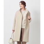 中村アンさん着用】ダブルクロスベロアスタンドカラー コート（番号 
