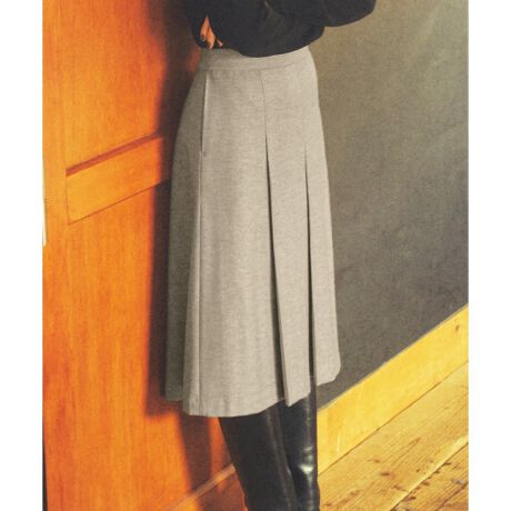 マガジン掲載】ツィーディヘリンボーン タック スカート（番号N27  