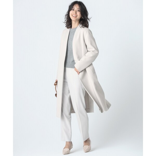 グロッシーダブルクロス Vカラーコート | 23区(23KU) | マルイ