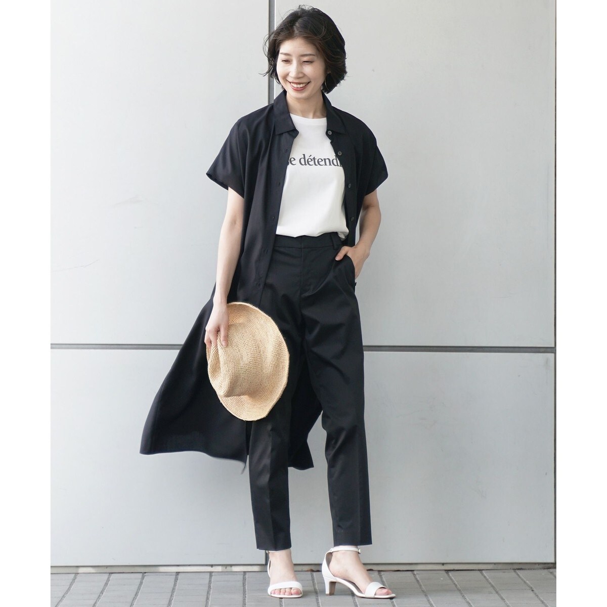 【美品】23区 とろみ  ソフトプレーンテンセルシャツドレスワンピース　ゆったり 洗える△ 23区 ソフトプレーンテンセル シャツワンピース リボン