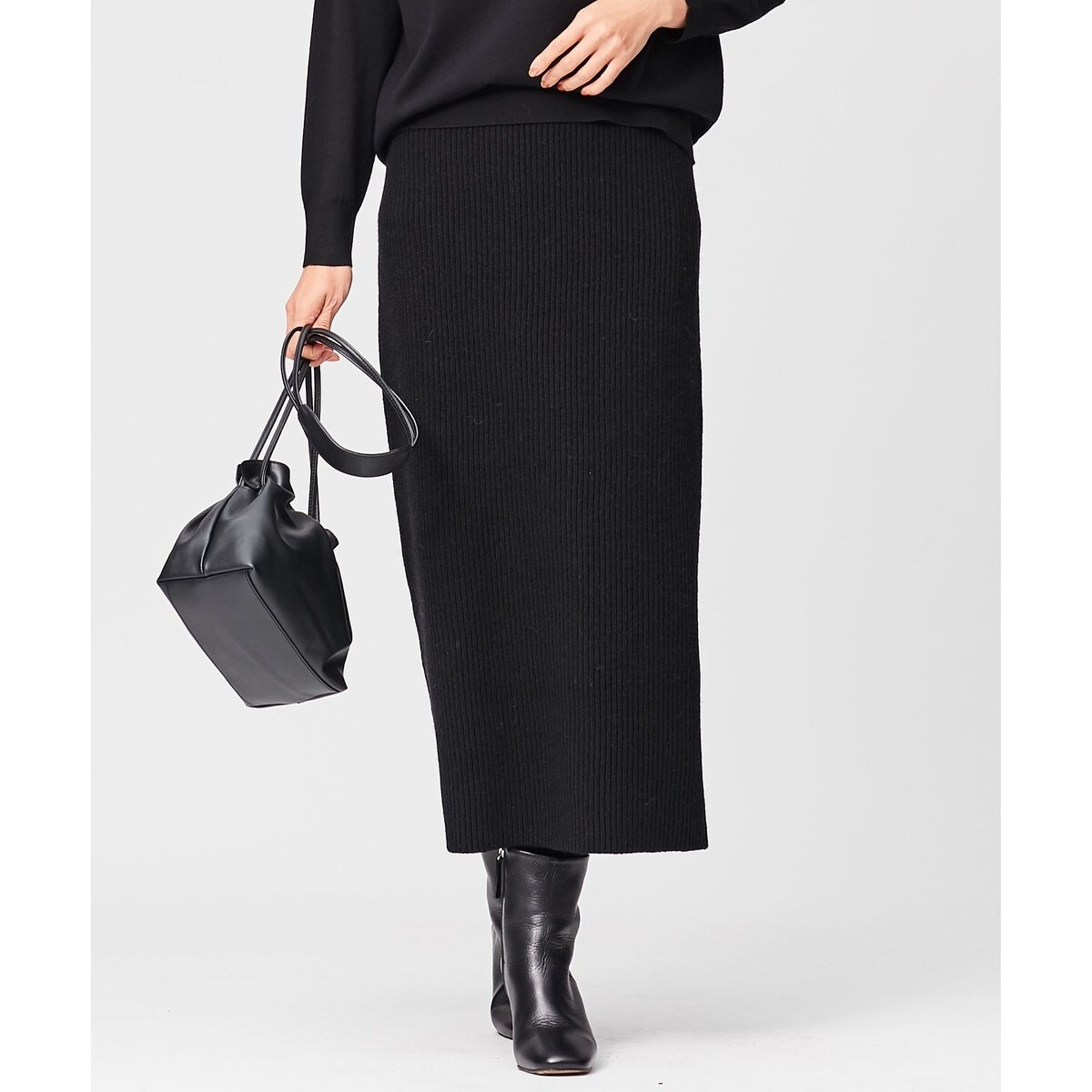 ウールカシミヤブレンドバルキー ニット スカート | 23区(23KU