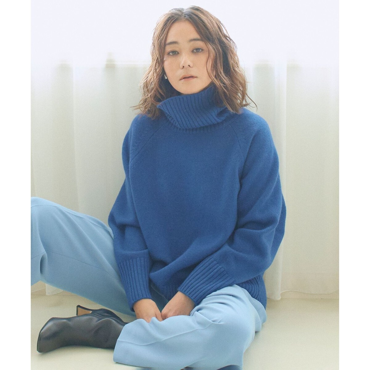 ウールカシミヤブレンドバルキー タートルネック ニット | 23区(23KU