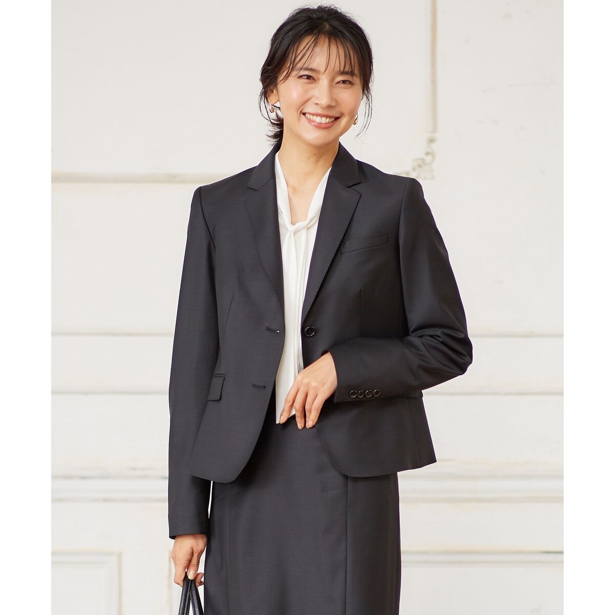 美品　23区　40 セットアップ　ビジネススーツ　ファインネスウール スカート 美品23区40 セットアップビジネススーツファインネスウール スカート