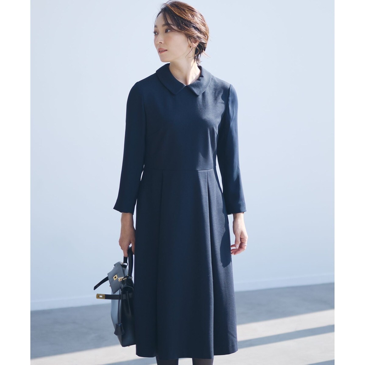 【新品タグ付き】23区 ビスコースストレッチポンチ 2WAY ワンピース 高橋志津奈さんコラボ】ビスコースストレッチポンチ 2WAY ワンピース