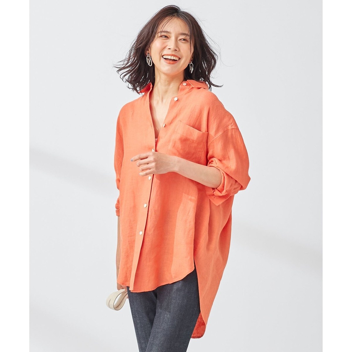 LIBECO ビッグシルエット ポケット シャツ | 23区(23KU