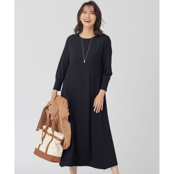 23区 ヴィスコースストレッチ ニット フレア ワンピース ヴィスコースストレッチ ニット フレア ワンピース | 23区(23KU