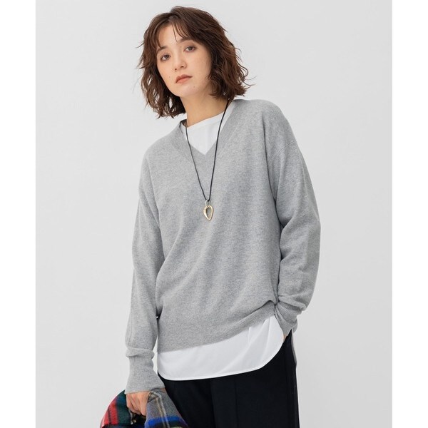 23区 レディース CARIAGGI カシミヤシルクニット Vネック サイズ
