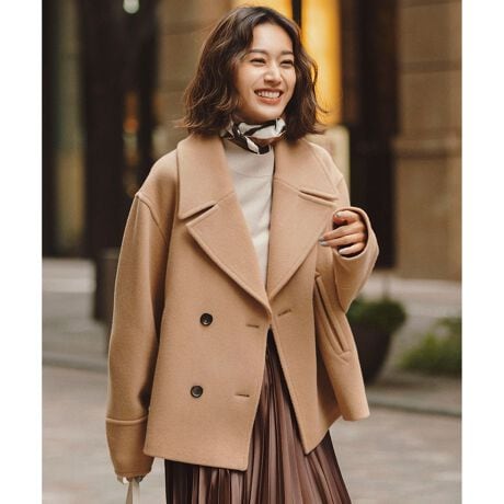 ヘリンボーン ショート ピーコート | 23区(23KU) | マルイウェブチャネル 