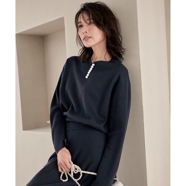 ウールブレンド ラインパール プルオーバー | 23区(23KU) | マルイ