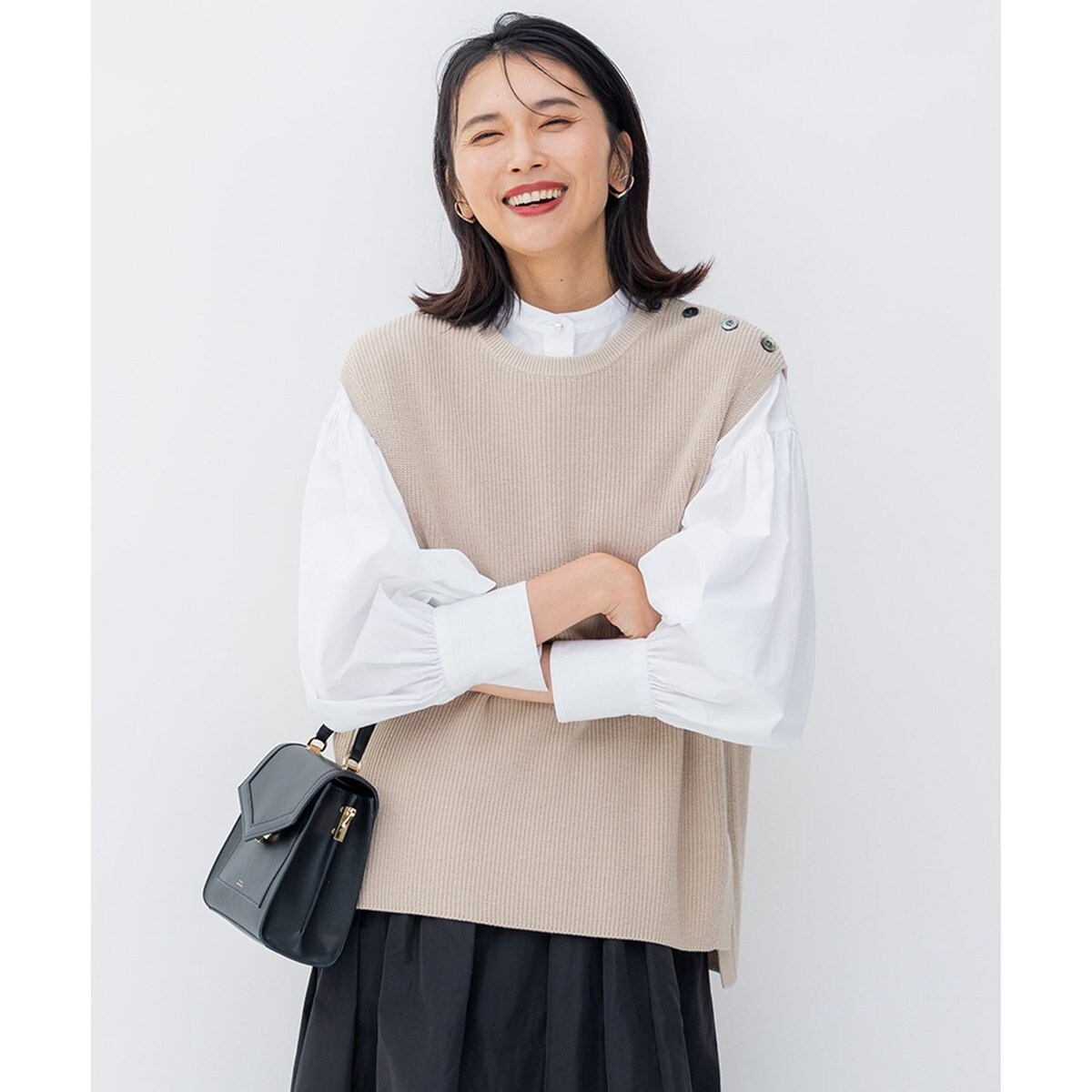 コットンカシミヤニットベスト マガジン」コットンカシミヤニットベスト